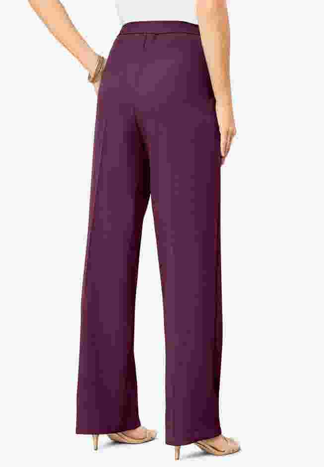Plus Size Wide Leg Bend Over® Pant image number 1