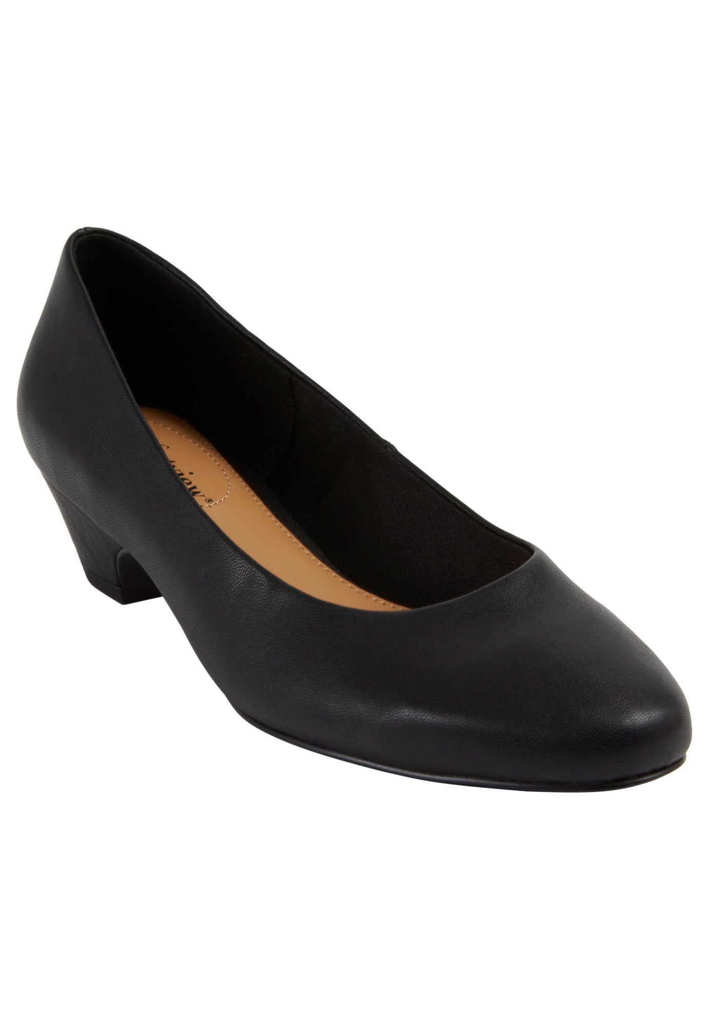 The Vida Leather-Like Slip On Pump image number 0