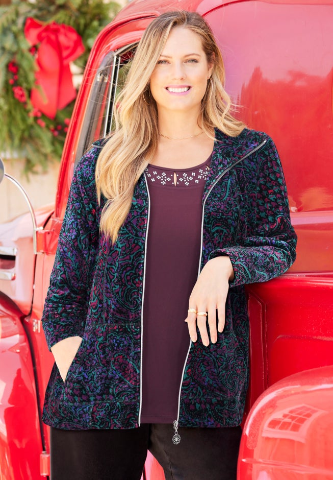 Cozy Velour Jacket image number 2