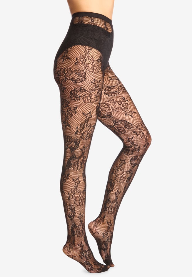 Textured Pattern Tights image number 5