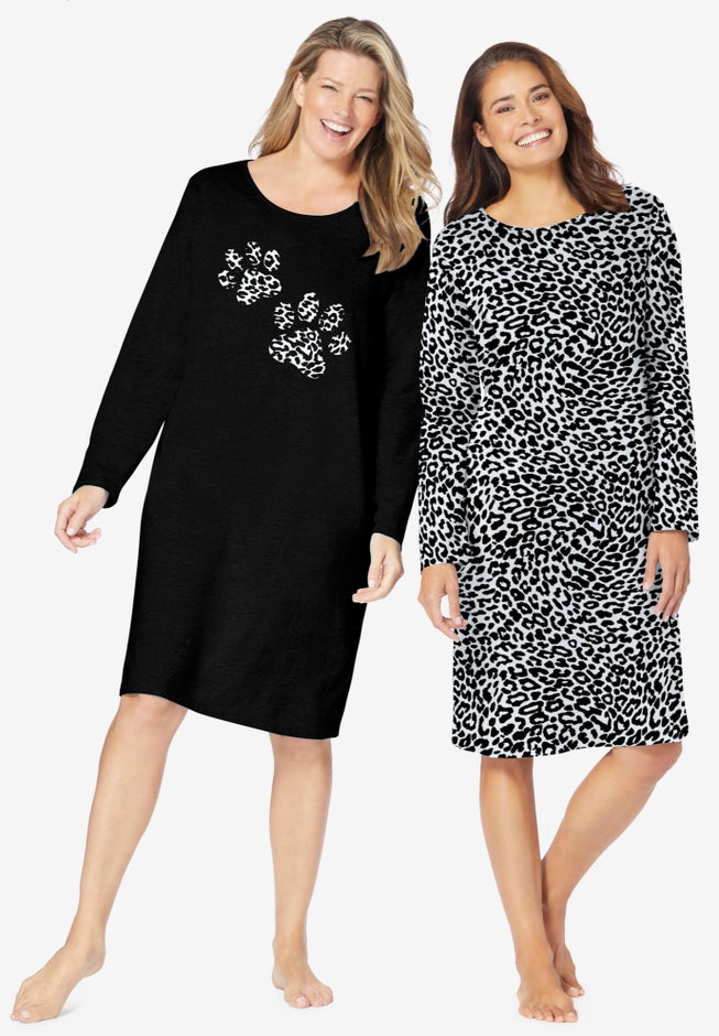 2-Pack Long-Sleeve Sleepshirt image number 0