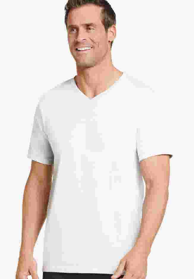 V-neck short sleeve tees, 2-Pack image number 2