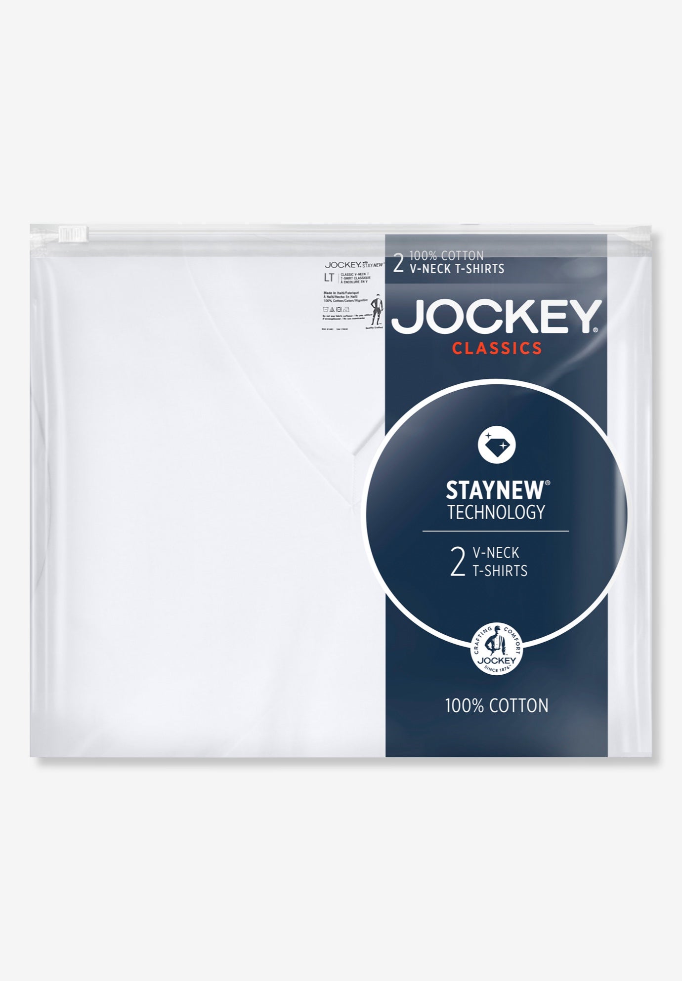 V-neck short sleeve tees, 2-Pack image number 3