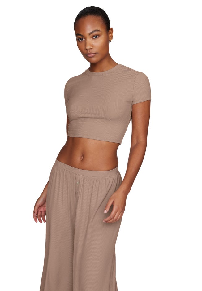 The Baby Tee - Modal Silk Rib image number 1