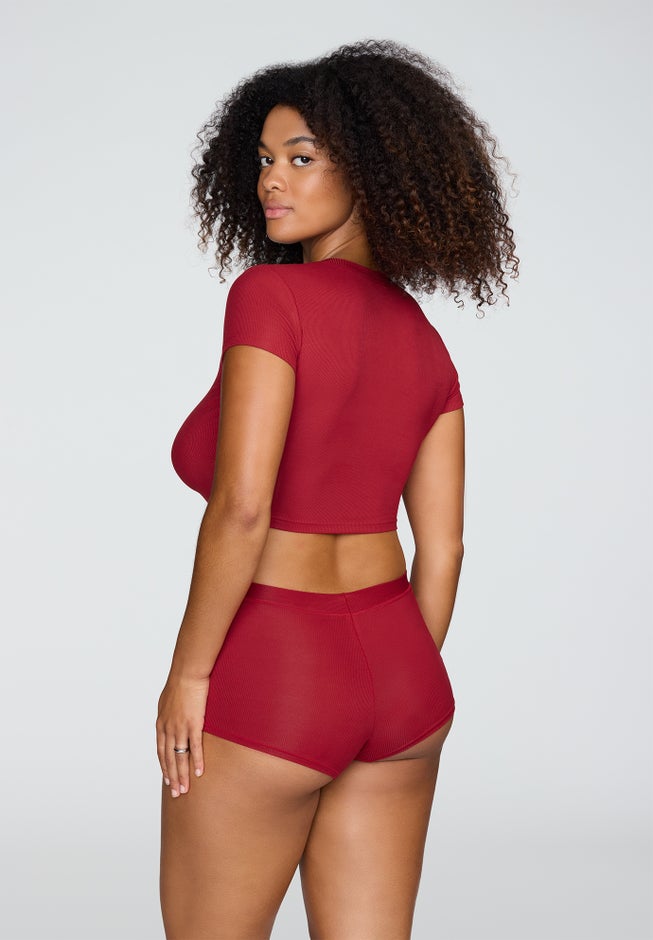 The Baby Tee - Modal Silk Rib image number 2