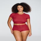 The Baby Tee - Modal Silk Rib image number null