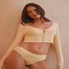 The Cropped Cardigan - Modal Silk Rib image number null