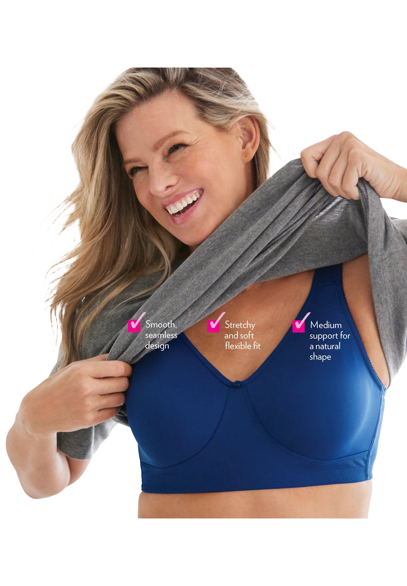 Wireless Microfiber T-Shirt Bra image number 0