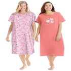 2-Pack Long Sleepshirts image number null