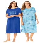 2-Pack Long Sleepshirts image number null