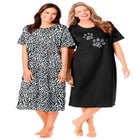 2-Pack Long Sleepshirts image number null
