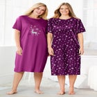 2-Pack Long Sleepshirts image number 6