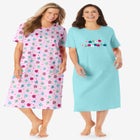 2-Pack Long Sleepshirts image number null