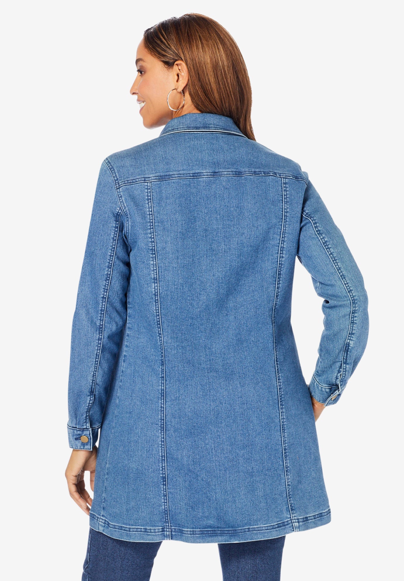 Long Denim Jacket image number 1