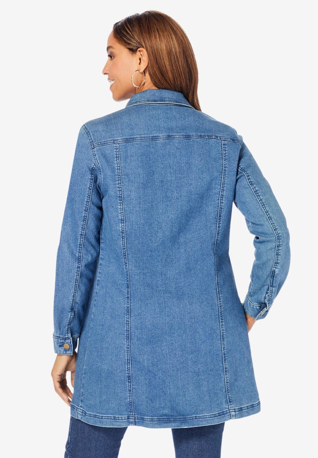 Long Denim Jacket image number 1