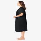Short Silky Lace-Trim Gown image number null