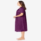 Short Silky Lace-Trim Gown image number null