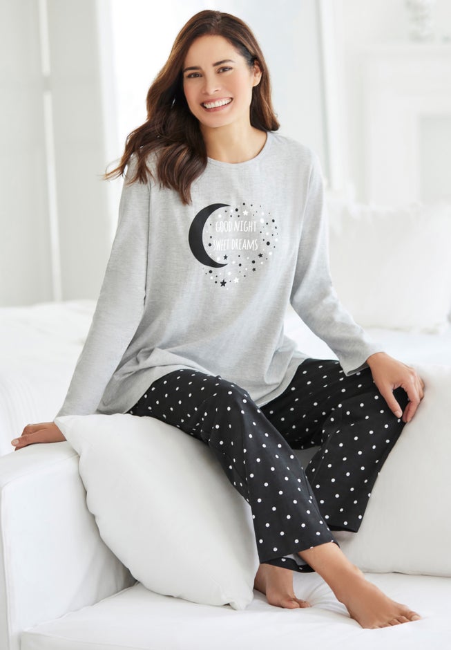 Long Sleeve Knit PJ Set image number 8