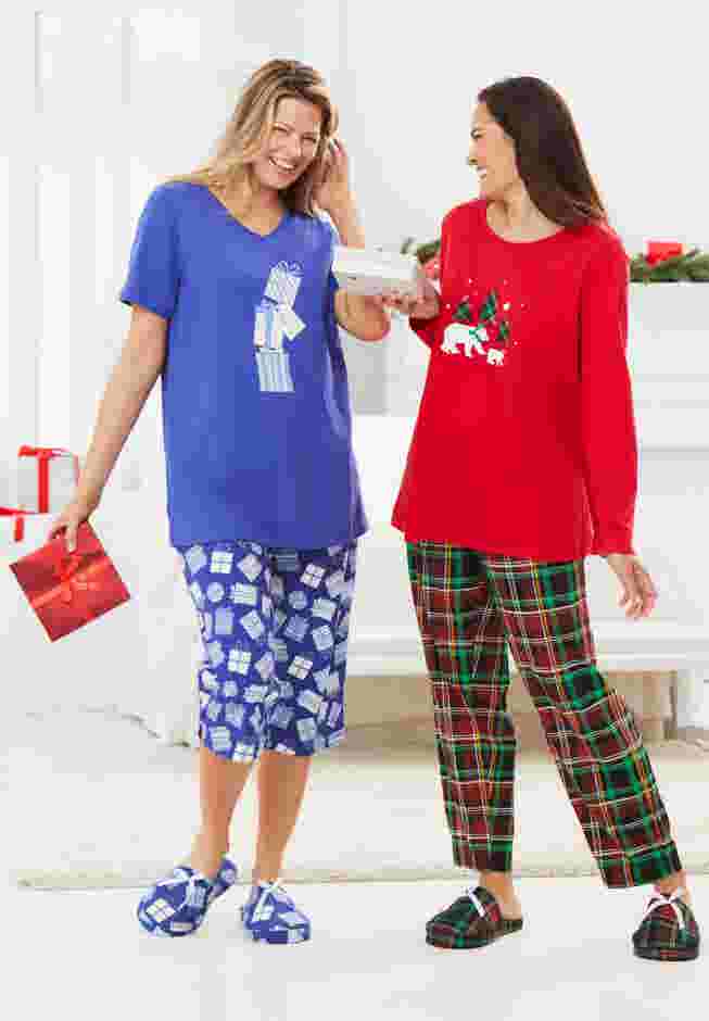 Long Sleeve Knit PJ Set image number 5