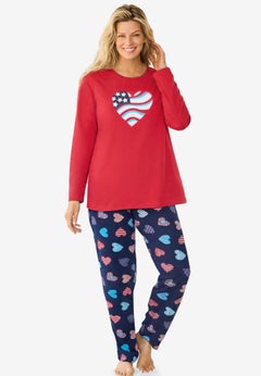 Long Sleeve Knit PJ Set