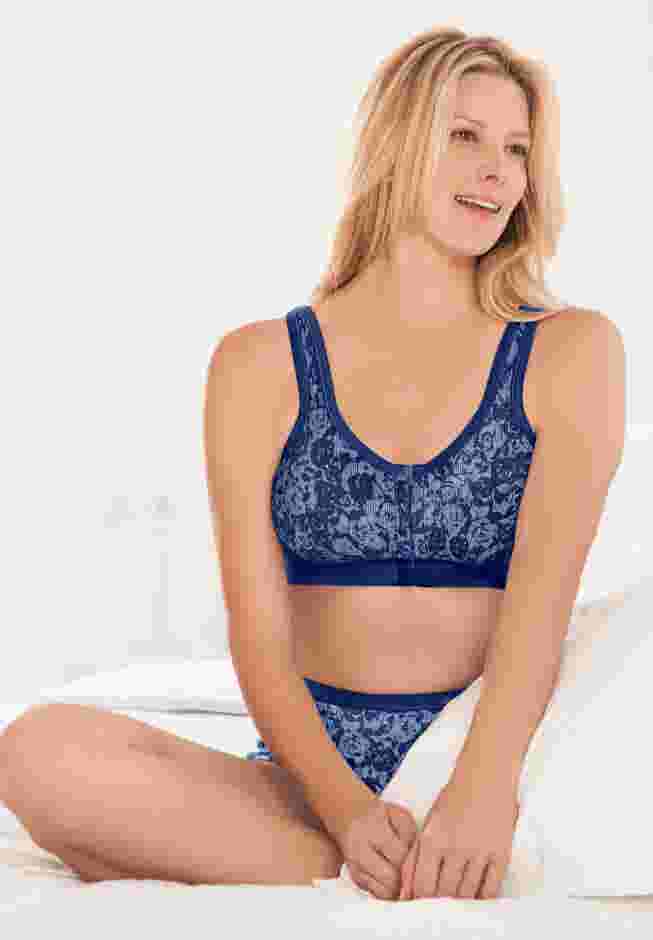 Wireless Front-Close Lounge Bra image number 2