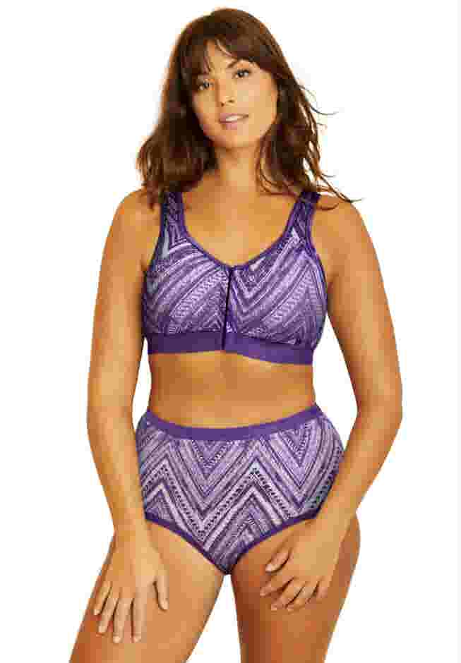 Wireless Front-Close Lounge Bra image number 6
