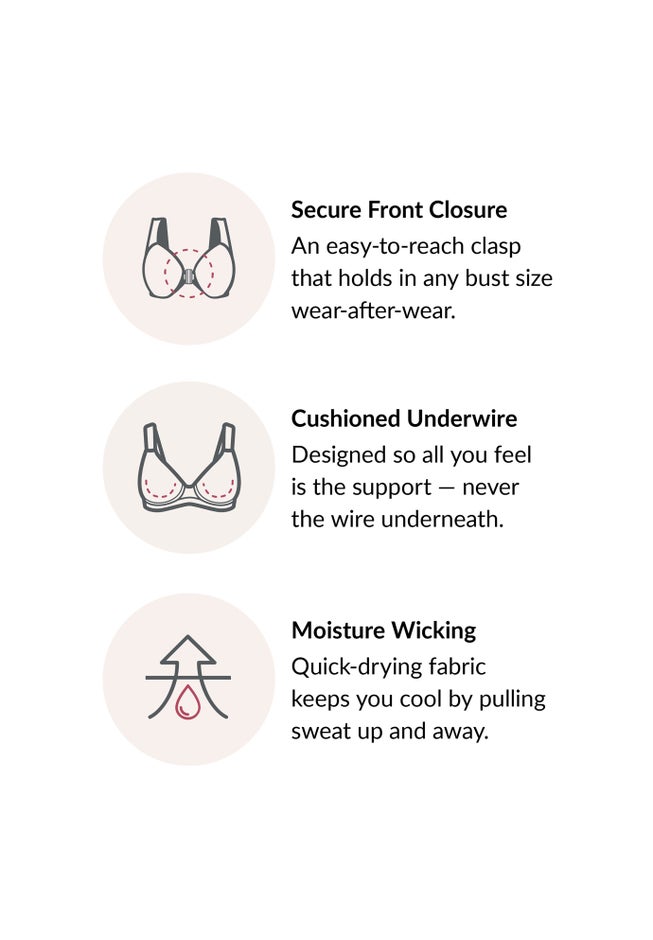 Wonderwire&reg; Front-Close Underwire Bra 1245 image number 5