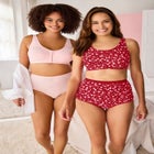 Wireless Back-Close Cotton Bra image number 4