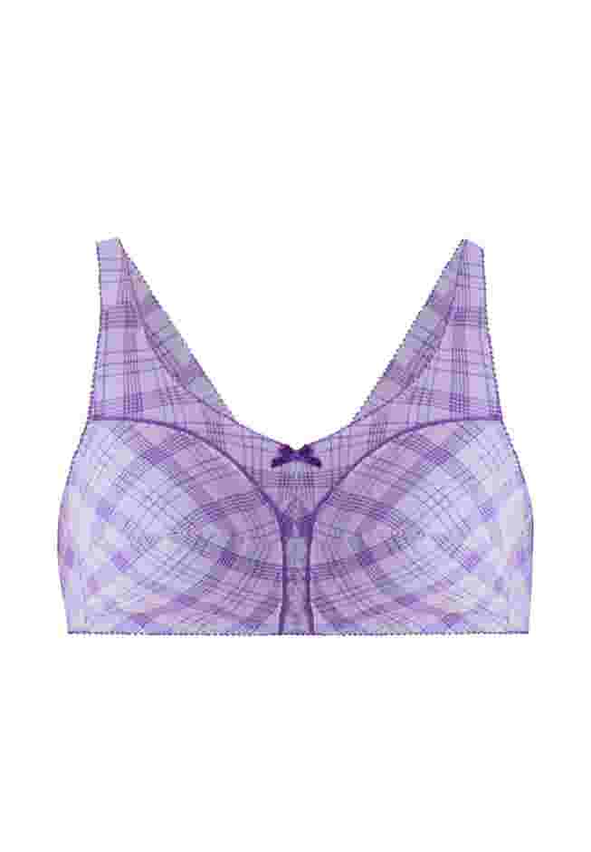 Cotton Back-Close Wireless Bra image number 1