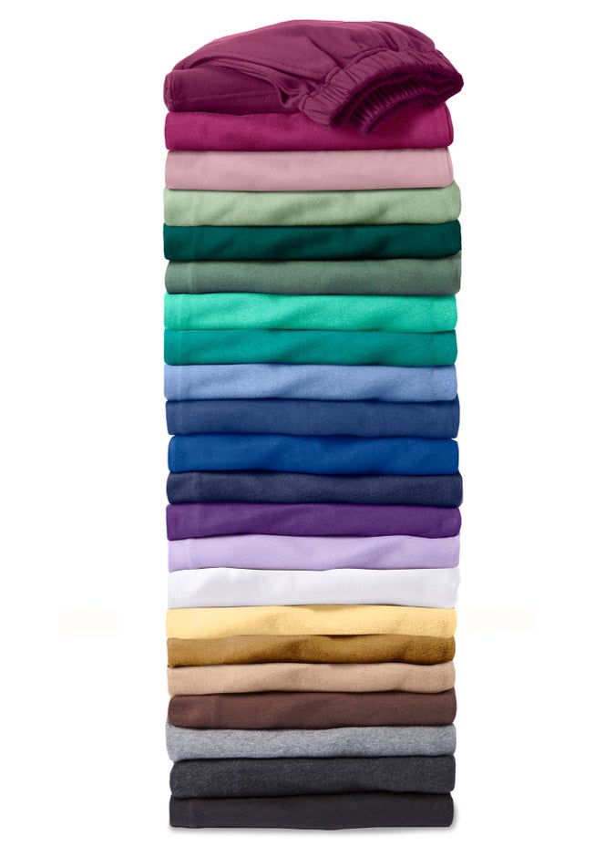 7-Day Straight-Leg Elastic-Waist Stretchy Knit Pant image number 7