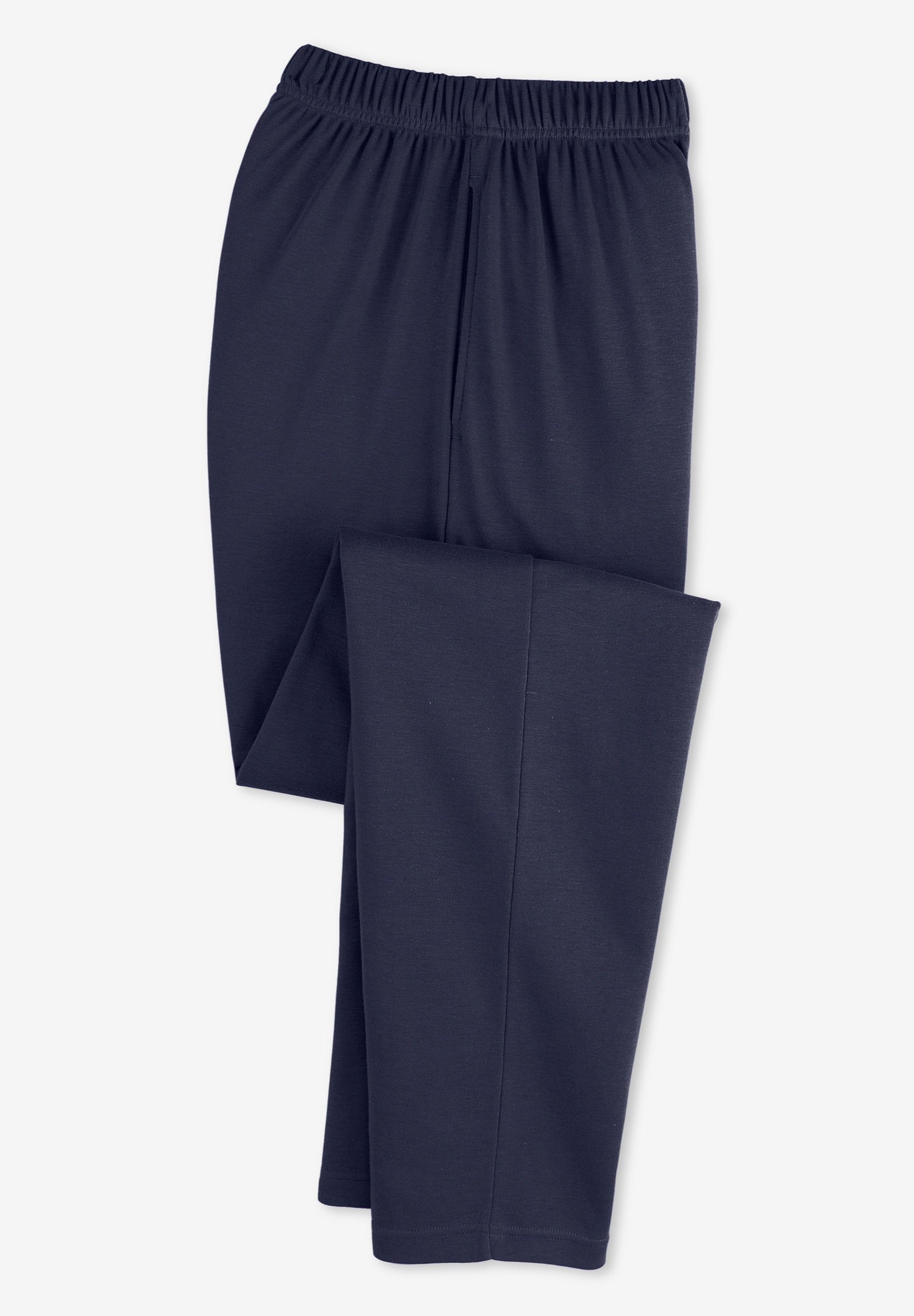 7-Day Straight-Leg Elastic-Waist Stretchy Knit Pant image number 6