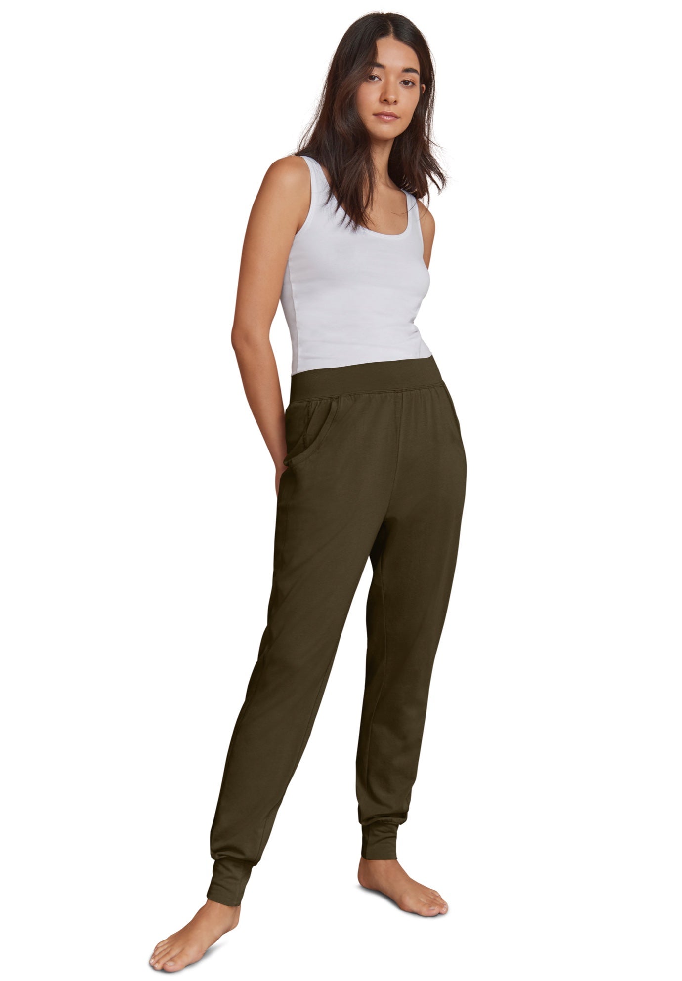 Cotton Spandex Jogger Pull On Pants image number 0