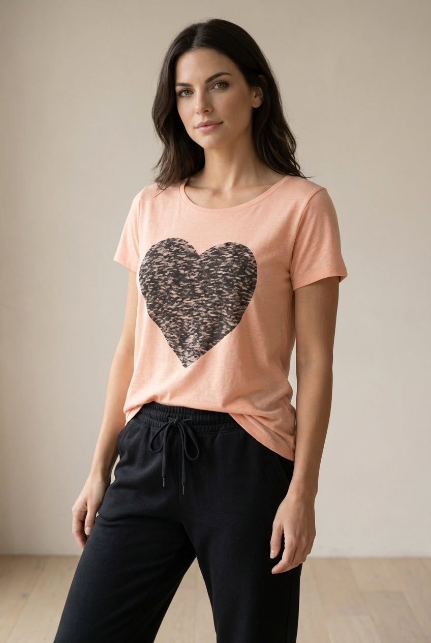 100% Cotton Scoopneck Short Sleeve Graphic Tee image number 0