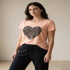 100% Cotton Scoopneck Short Sleeve Graphic Tee image number null