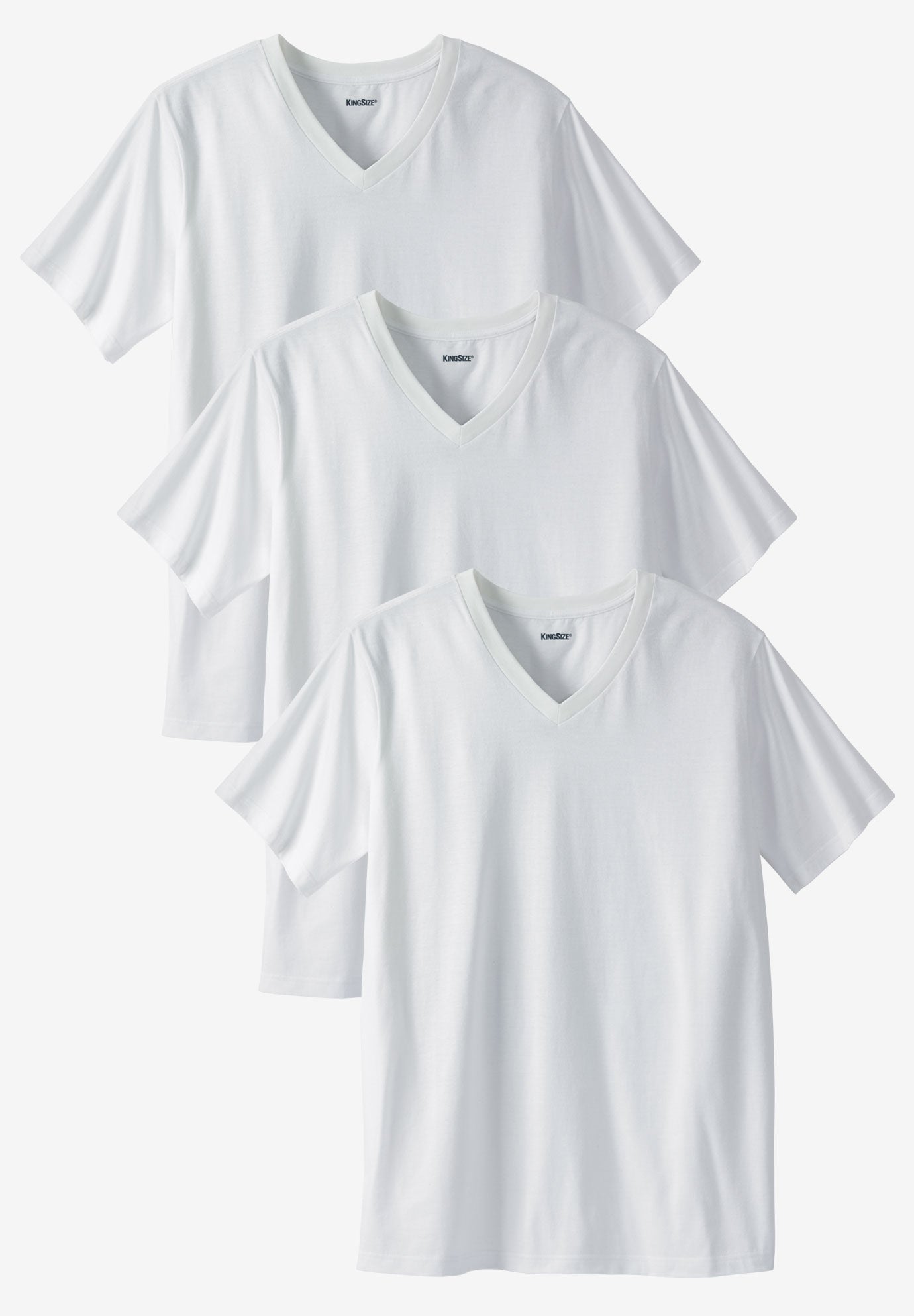 Cotton V-Neck Undershirt 3-Pack image number 0