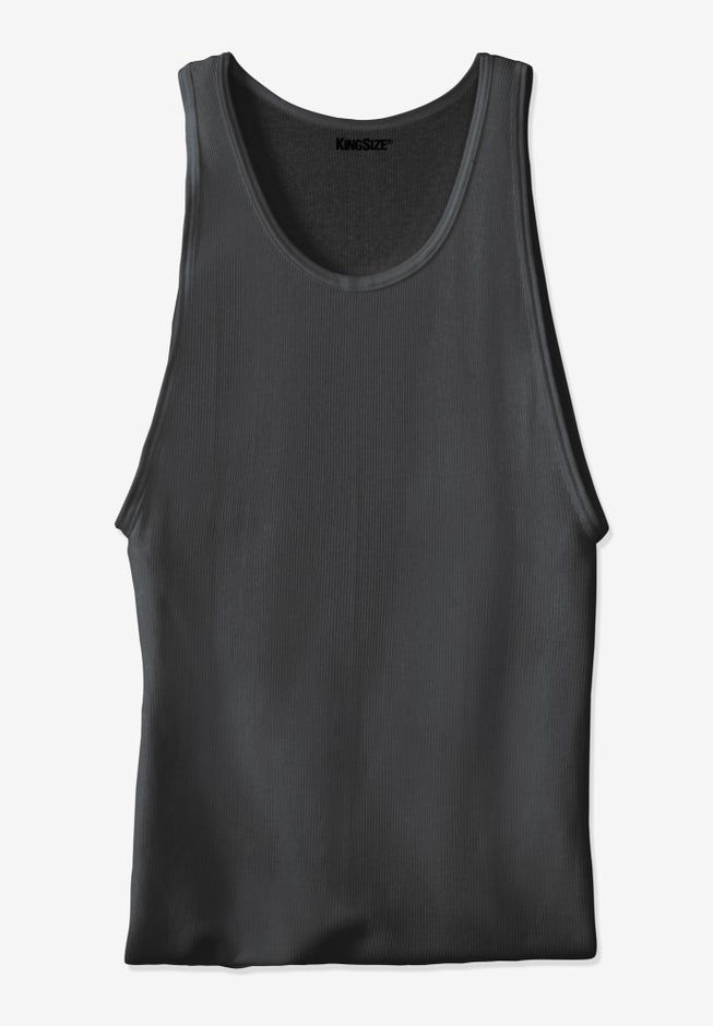Ribbed Cotton Tank Undershirt 3-Pack image number 1
