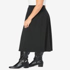 Ponte Knit A-Line Skirt image number null