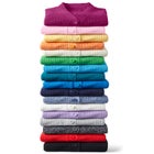 Button-Front Shaker Cardigan Sweater image number null