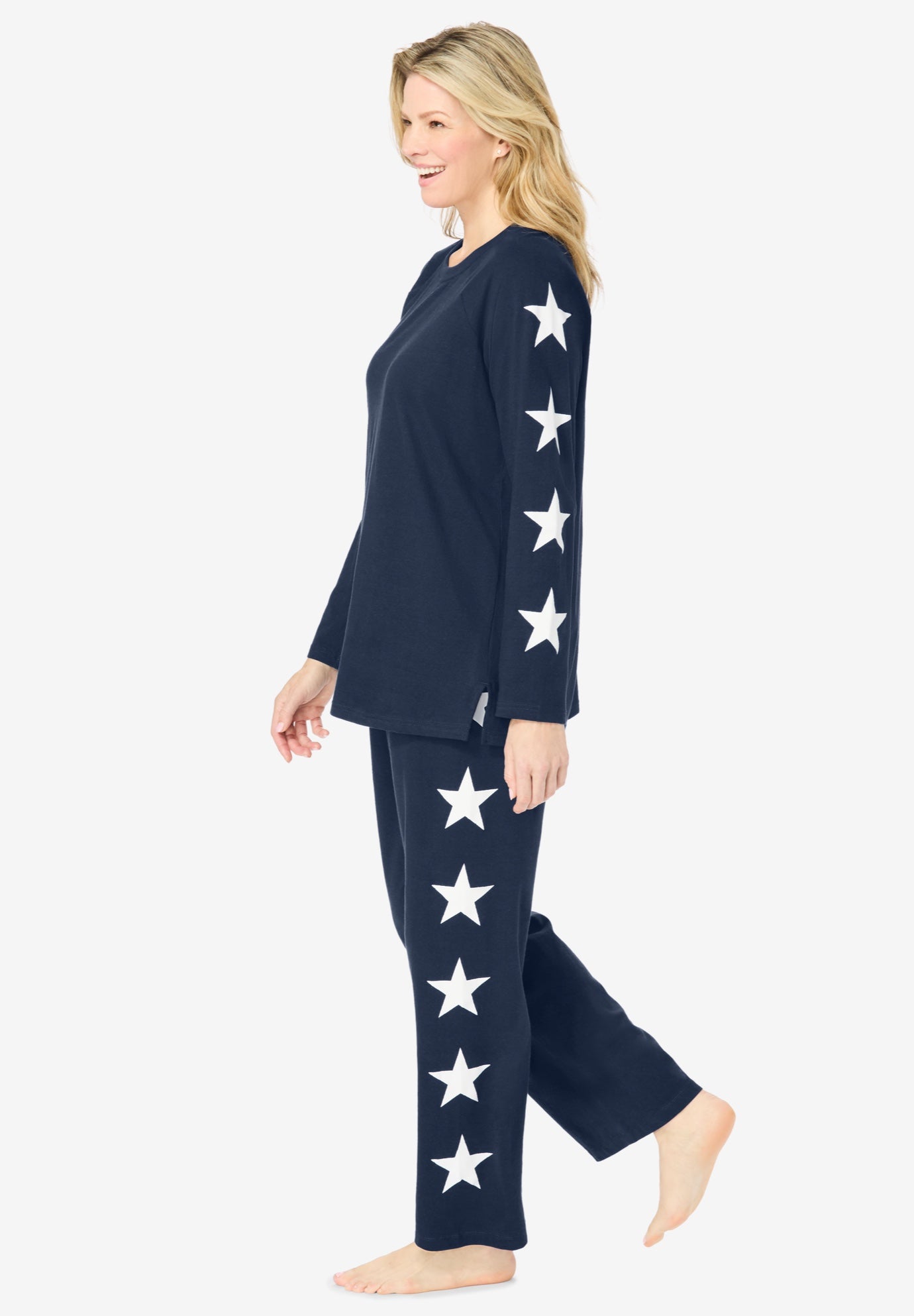 Side Print Pajama Set image number 2