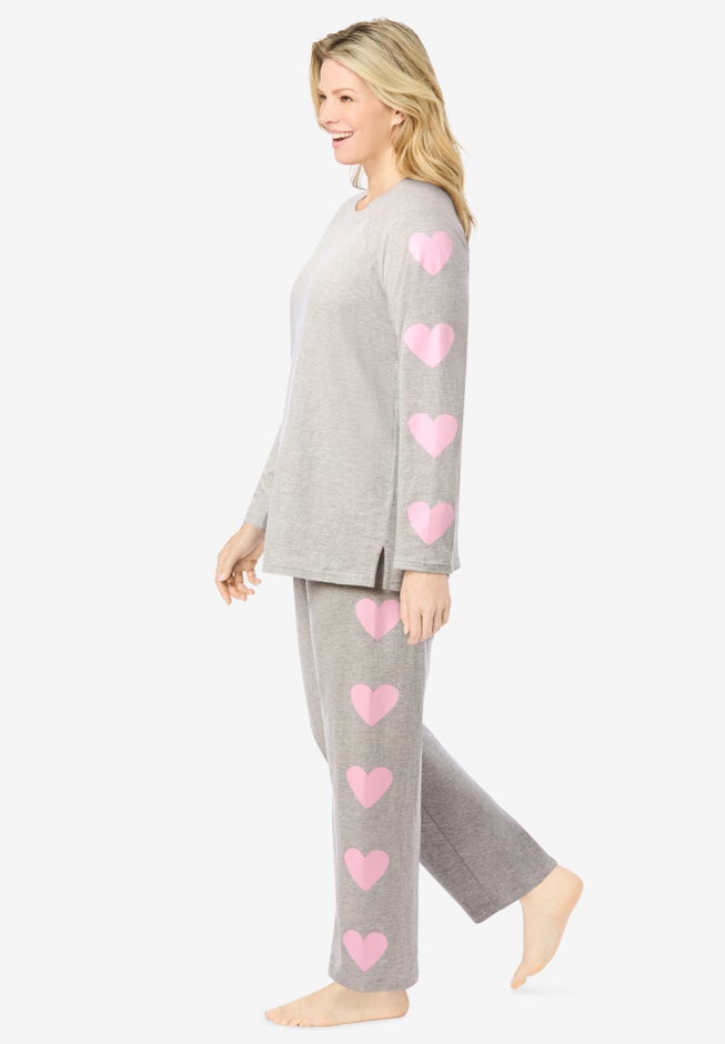 Dreams & Co® Side Print Pajama Set image number 2