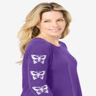 Dreams & Co&reg; Side Print Pajama Set image number null