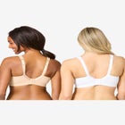 Comfort Choice&reg; 2-Pack Cotton Full Coverage Bra image number null