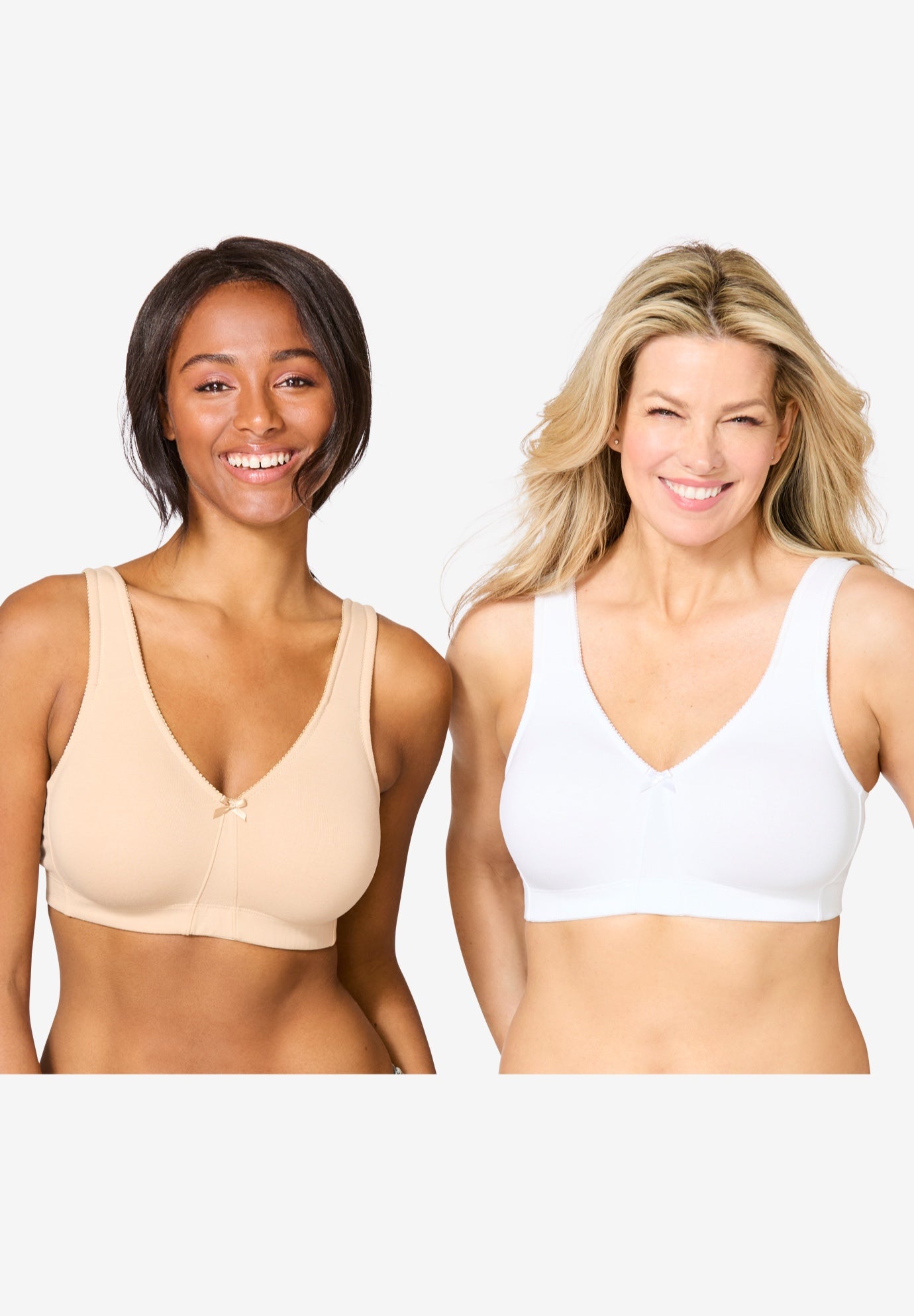 Comfort Choice&reg; 2-Pack Cotton Full Coverage Bra image number 0