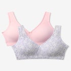 Comfort Choice&reg; 2-Pack Cotton Full Coverage Bra image number null