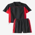 Quarter Zip Short Sleeve Colorblock Tracksuit image number null