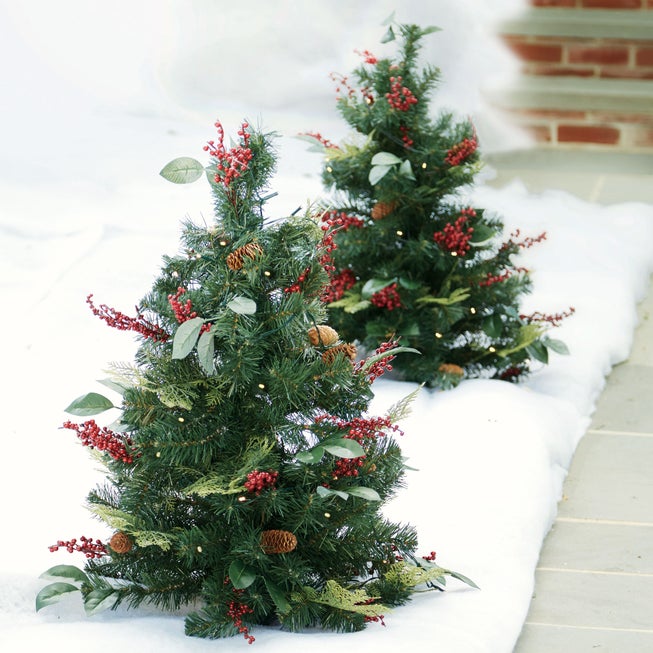 3' Pre-Lit Decorated Stake Tree image number 1