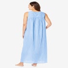 Long Sleeveless Floral Nightgown image number null