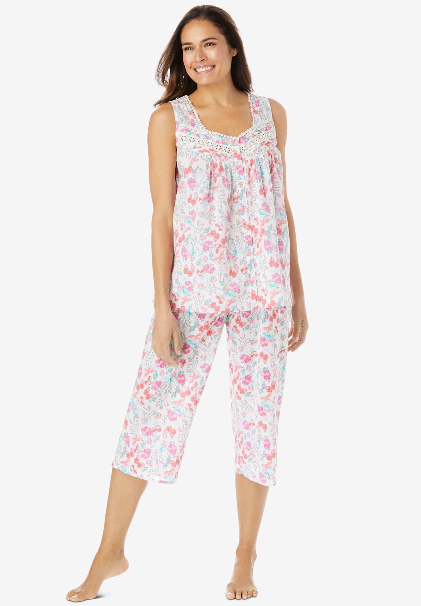 Sleeveless PJ Capri Set image number 0