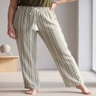 Wide-Leg Sleep Pant with Tassel Drawstring image number 0