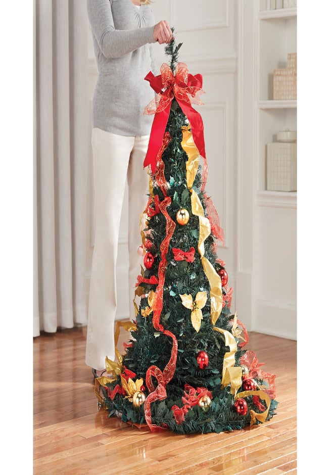 Fully Decorated Pre-Lit 6FT Pop-Up Christmas Tree image number 2